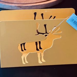 Hovedbilde Serviettholder Elg gul 