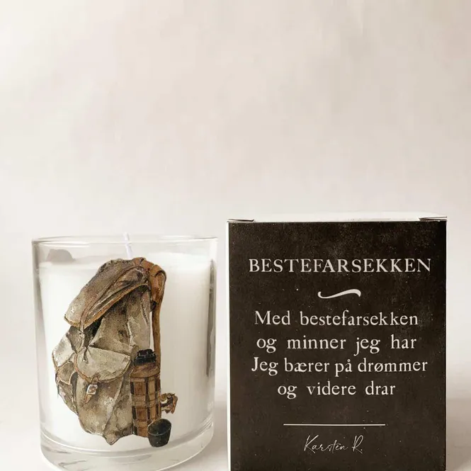 Hovedbilde Duftlys i gaveeske. Bestefarsekken.