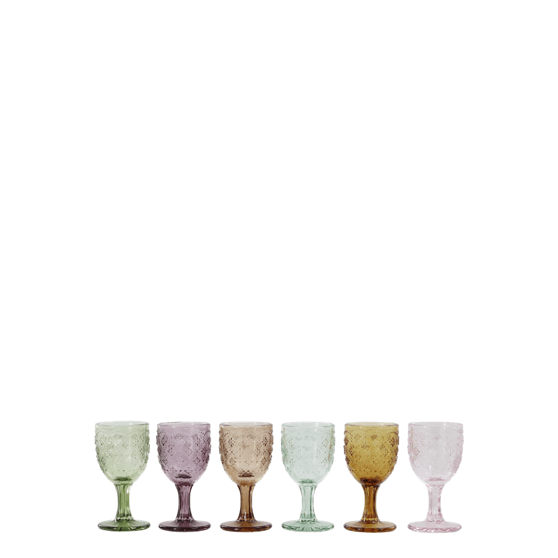 Saint-Émilion Glass m. mønster H10,5/Ø5 cm 