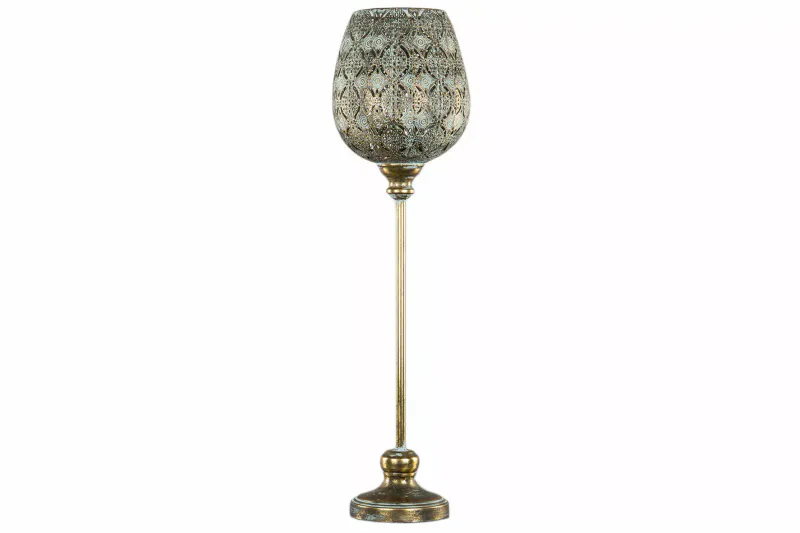 Lyslykt Dalia Rustet Messing H 70 cm 