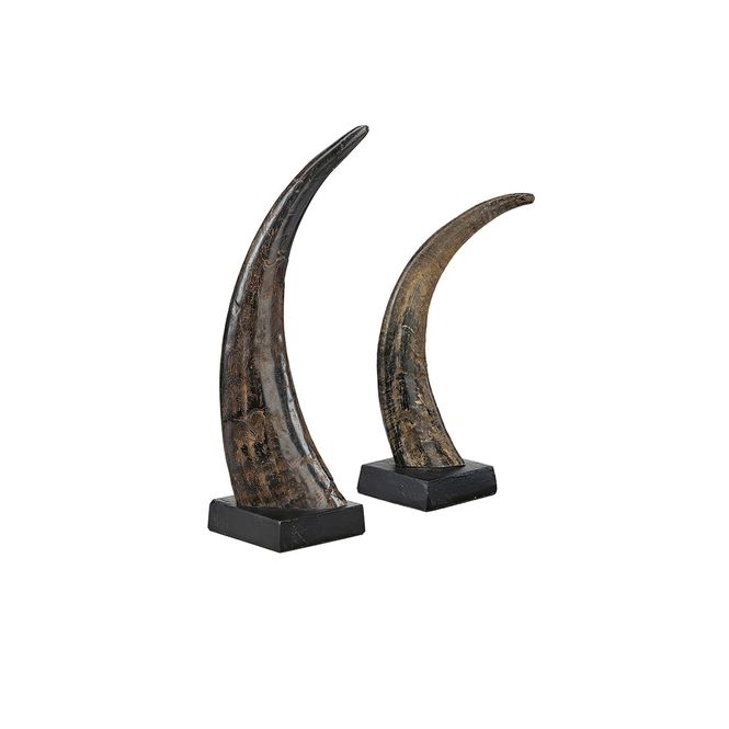 Hovedbilde Artwood AVORIO horn dekoration, 2-pakning 