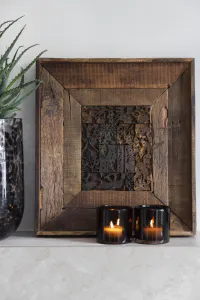 Hovedbilde Lama Bari dekorbilde 53x47 Brun