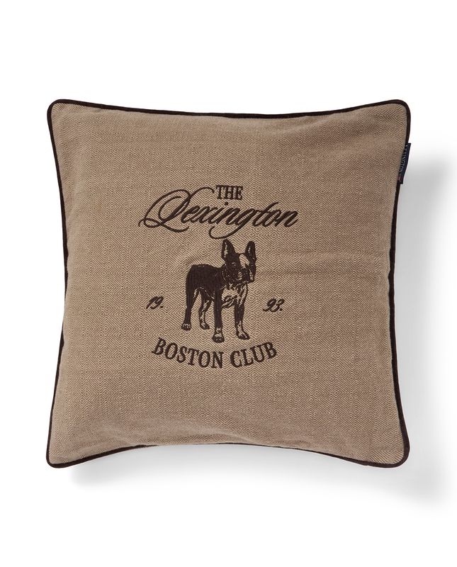 Boston club putetrekk i økologisk bomullstweed, beige/brun